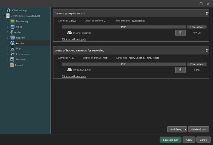 record to local and network disks