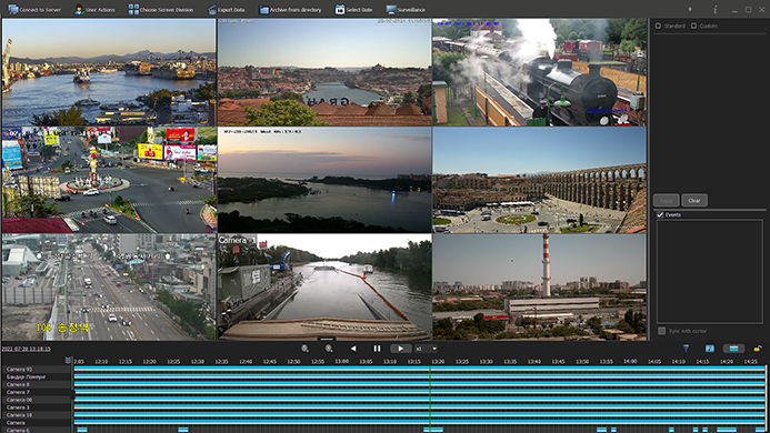 Simply double-click on a camera in Observer to switch to full-screen.